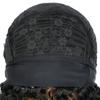 African Womens Short Curly Wig Headband Synthetic H0826A 14inch High Density 210%