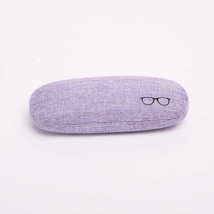 Hard Shells Case Metal Eyeglasses Case Sunglasses Case Linen Fabric For Store In Handbags Outdoor Activities Daily Use