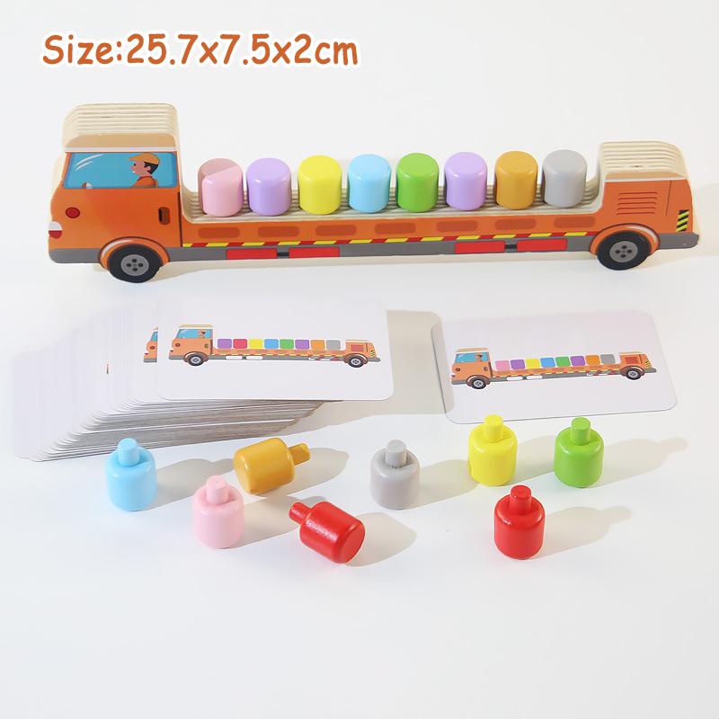Gioco di Abbinamento Colori e Ordinamento per Bambini Giocattolo Creativo Montessori Clip Animali Perline Impilamento Gioco di Equilibrio Giocattolo per l'Educazione delle Abilità Motorie Fini del Bambino