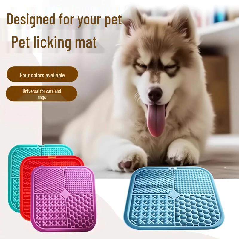 Nový silikonový pomalý podavač pro domácí mazlíčky: Psí miska a lízací podložka s přísavkou