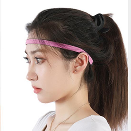 Elastic Sports Headband Silicone Non-Slip Breathable Sweatband Moisture-wicking Running Headband for Yoga Fitness