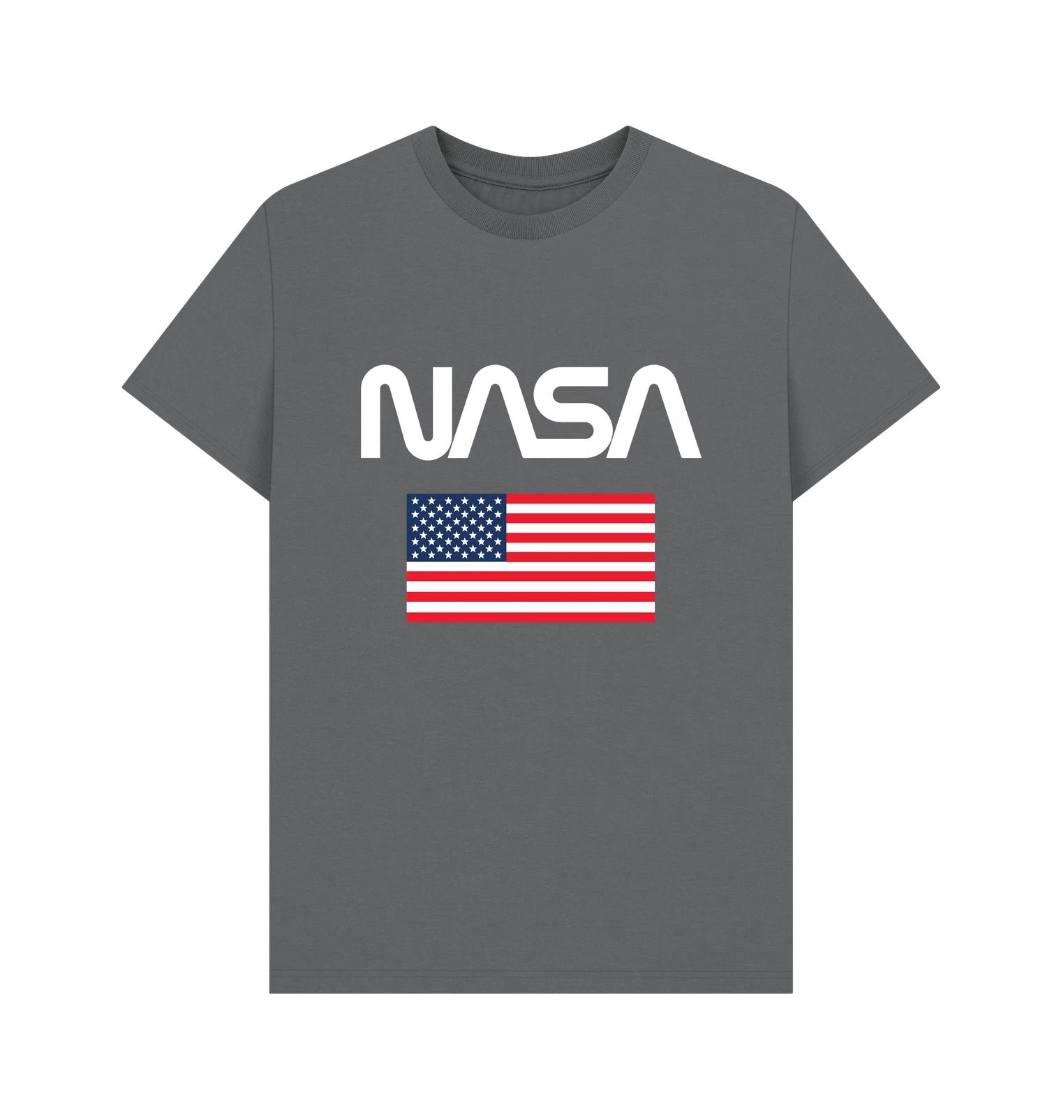 PREMIUM OFFICIAL NASA NASA Stars & Stripes Unisex T-Shirt M