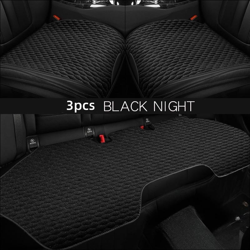 Universal Car Seat Cover Linen Front Seat Anti-slip Breathable Seat Cushion Fashion Car Interior Protection Pad Accessories