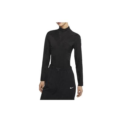 Sportswear Tech Pack Logo Embroidered Knitted Bodysuit Women Bodysuit Black DQ6997-010
