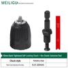 Electric Hammer Drill & Ratchet Wrench with Self-Locking Metal Chuck (0.8-16mm) and Air Impact Conversion Chuck