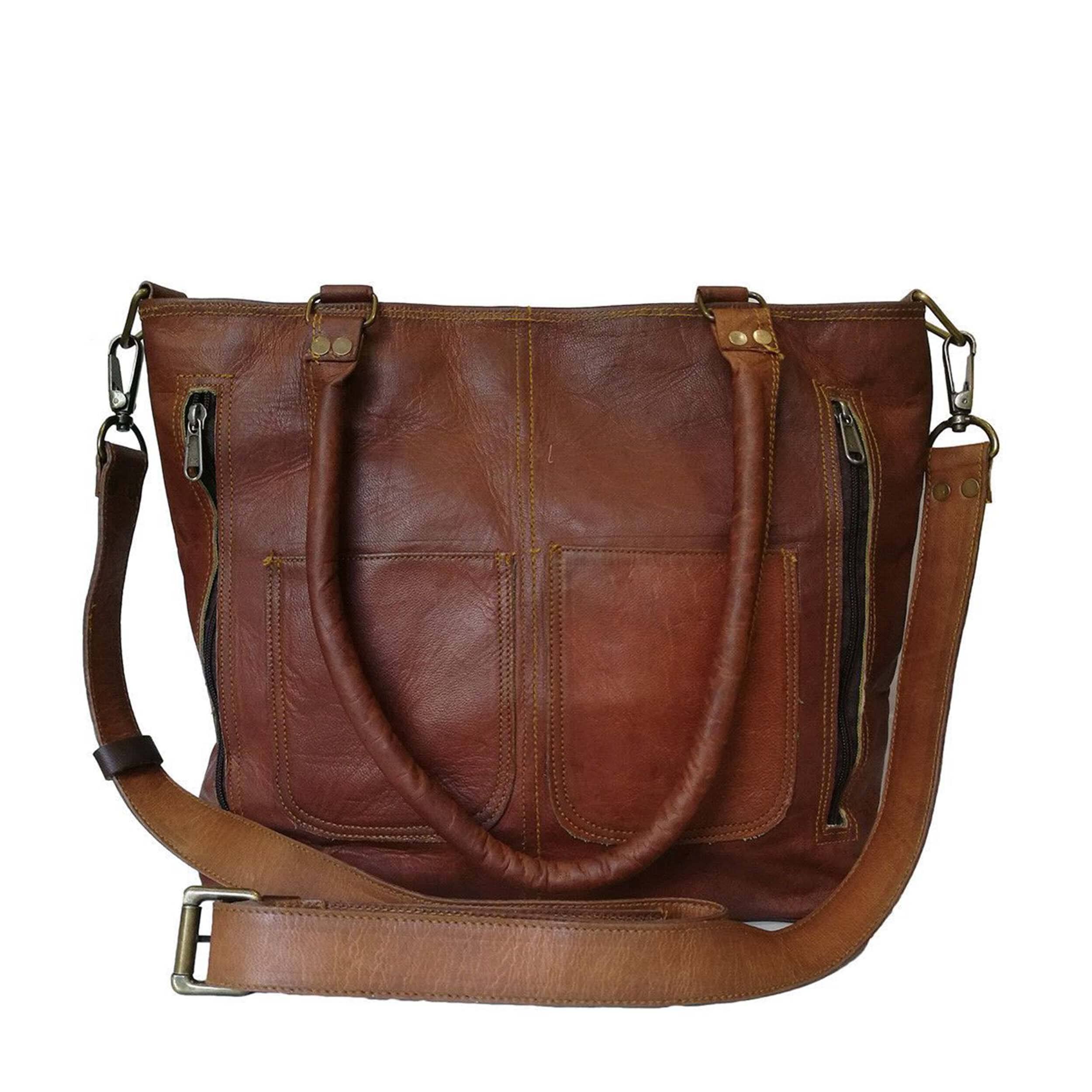 

MaheTri Terry Leather Tote For Women, Designed for Everyday Use One-Size коричневый