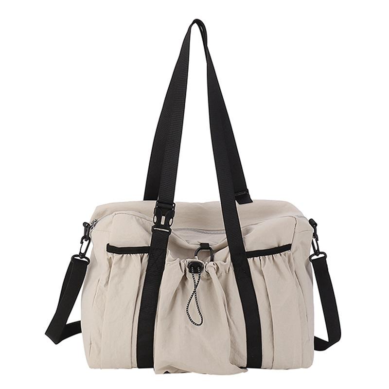 Korean version of lazy wind large-capacity travel bag leisure sports fitness bag premium niche shoulder messenger bag tote bag