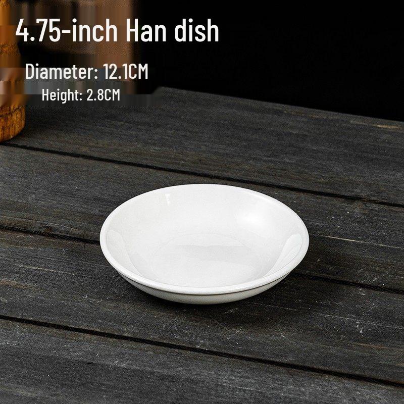 Cantonese Guangshi Dim Sum Ceramic Plates - Steamed Ribs, Chicken Feet, Snacks & Breakfast Tea Plates
