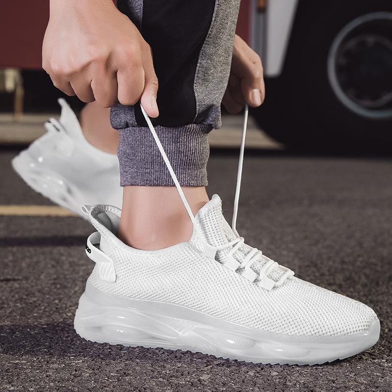 Light Running Shoes for Men Knitted Mesh Casual Sneakers Breathable Walking Jogging Sports Shoes Outdoor Trainers