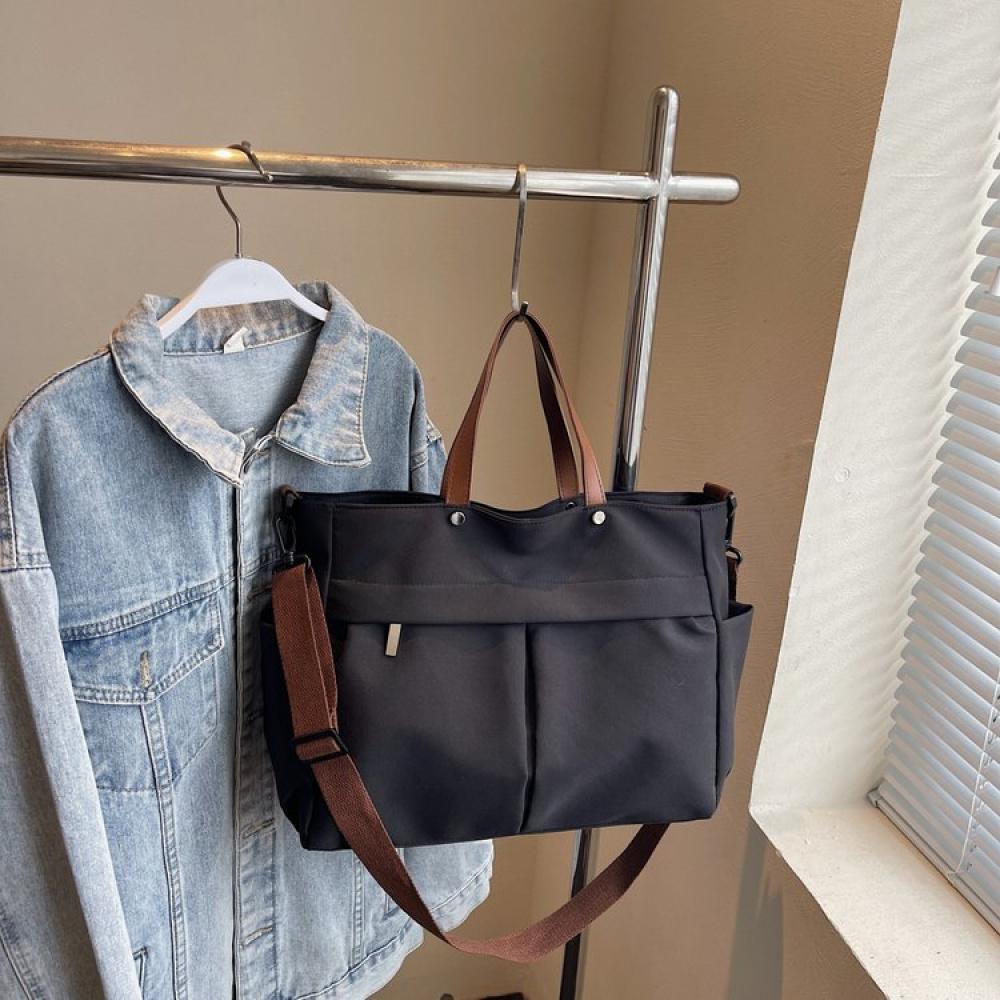 Mode Damen Tasche Große Kapazität Tote Schultertaschen Nylon Einfache Tote Bag Crossbody Laptoptasche Pendeln