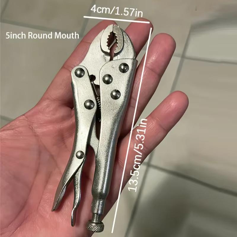 Heavy Duty Locking Pliers With Adjustable Metal Face Clamp For Woodworking And Welding Repairs Multifunctional Pressure Pliers