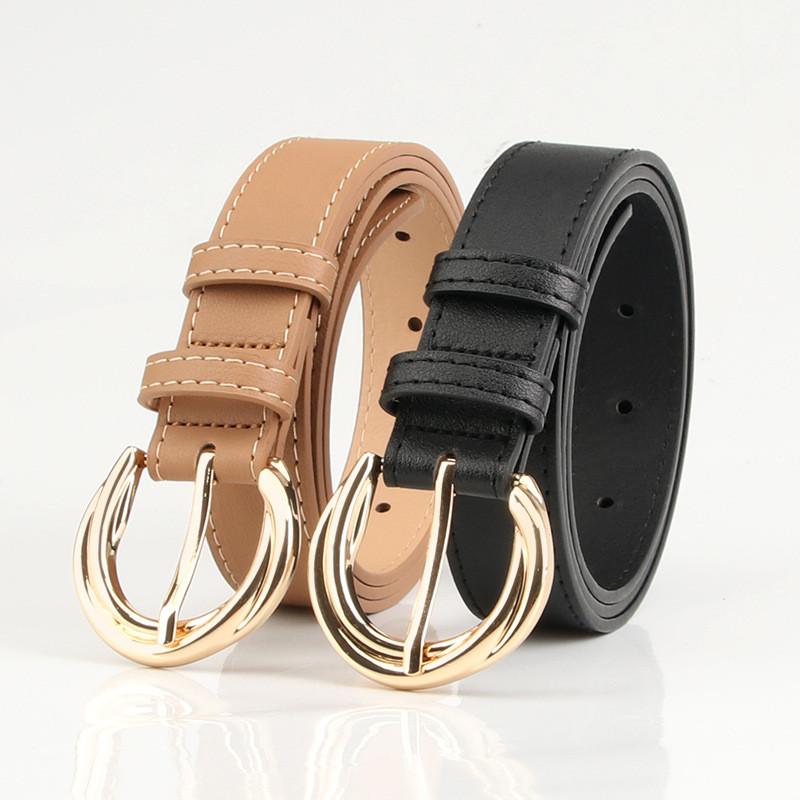 Elegant Womens Faux Leather Belt With Alloy Closure For Daily Wear And Fashion Styling
