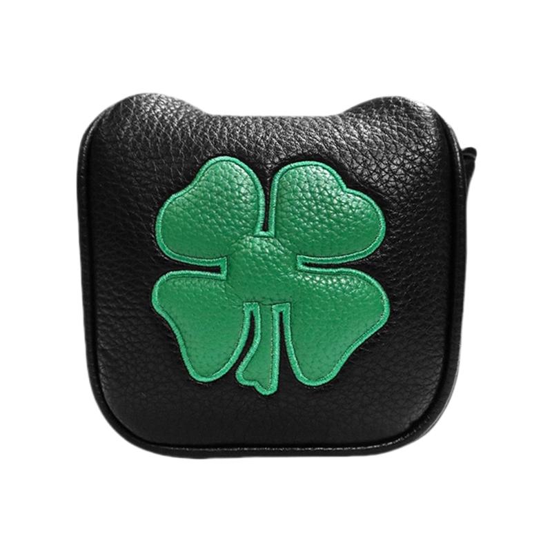 Leaf Pattern Golf Iron Club Head Cover Protection Sleeve Golf Rod Head Cases Waterproofs PU Golf Club Head Cover 1 чёрный