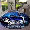 Hertha BSC Custom Name Round Area Rug,Carpet Rug for Living Room Bedroom Sofa Playroom Decor,Non-slip Floor Mat