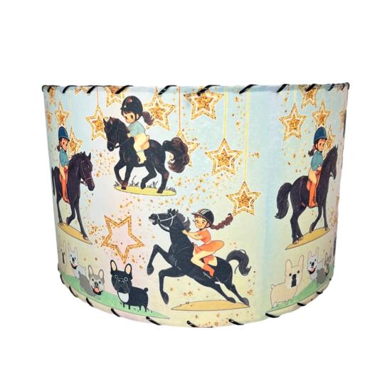 Yousheng Drum Lamp Shade Vintage Style Lamp Shade Lamp Cover Replacement Western Lampshade for Floor Lamps Table Lamps