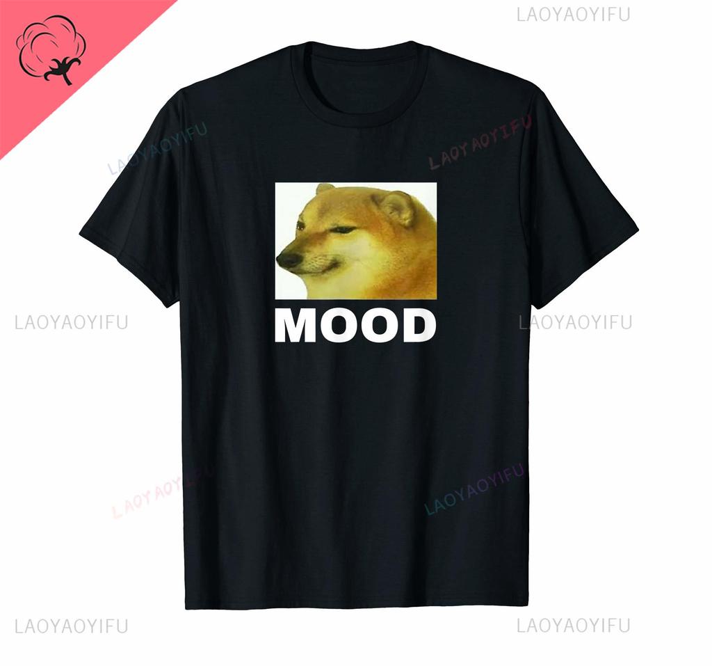 Interesting Idea More Design Cheems Ironic Doge Meme Swole Buff Dog T-Shirt for Men Women  All-match T Shirt Tops Cotton Tees