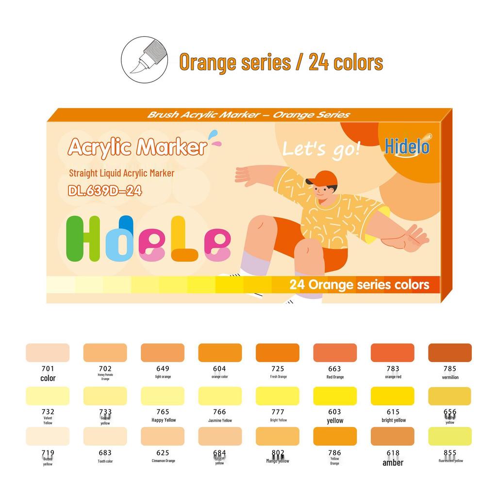Huideluo Soft-tip Marker Set: Liquid Ink Acrylic Art and Journal Drawing Pens for Students