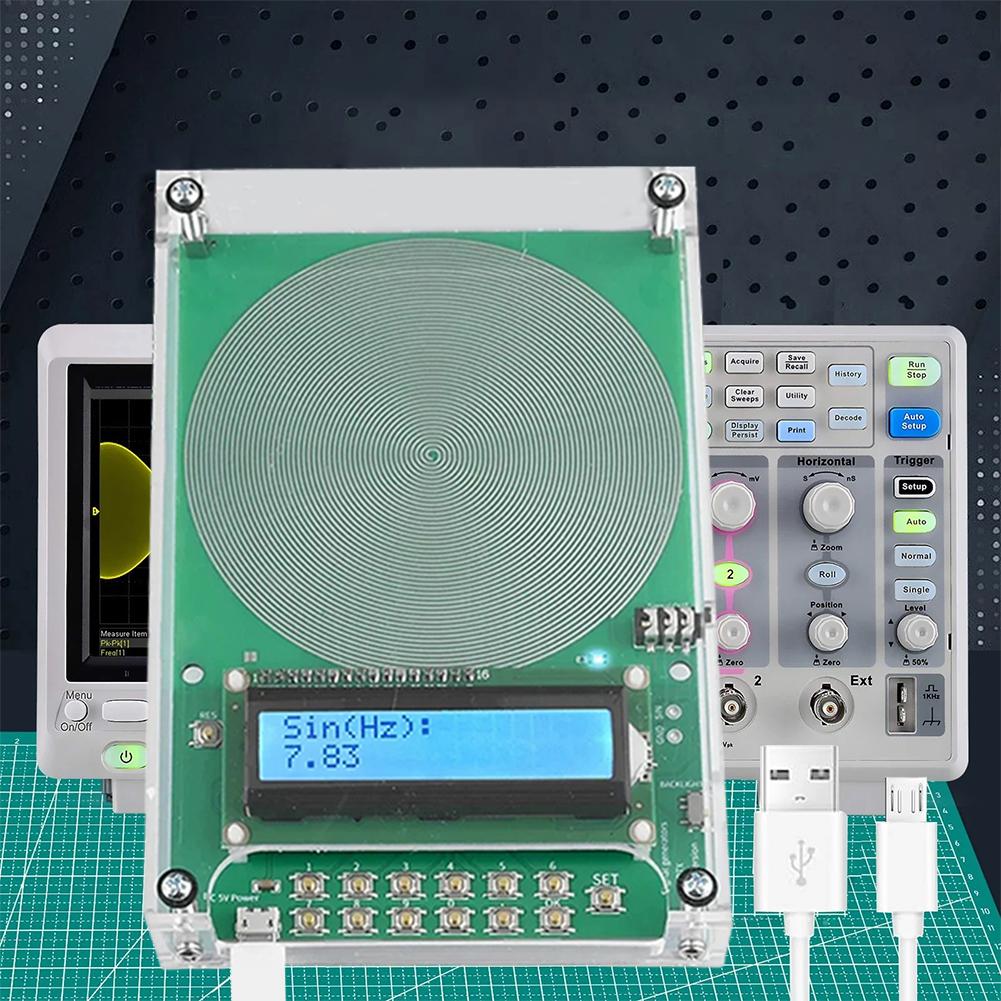 7.83Hz Ultralow Frequency Pulse Audio Resonator 0.01Hz~100000Hz Adjustable Pure Sine Signal Generator Micro USB/Type-C Interface