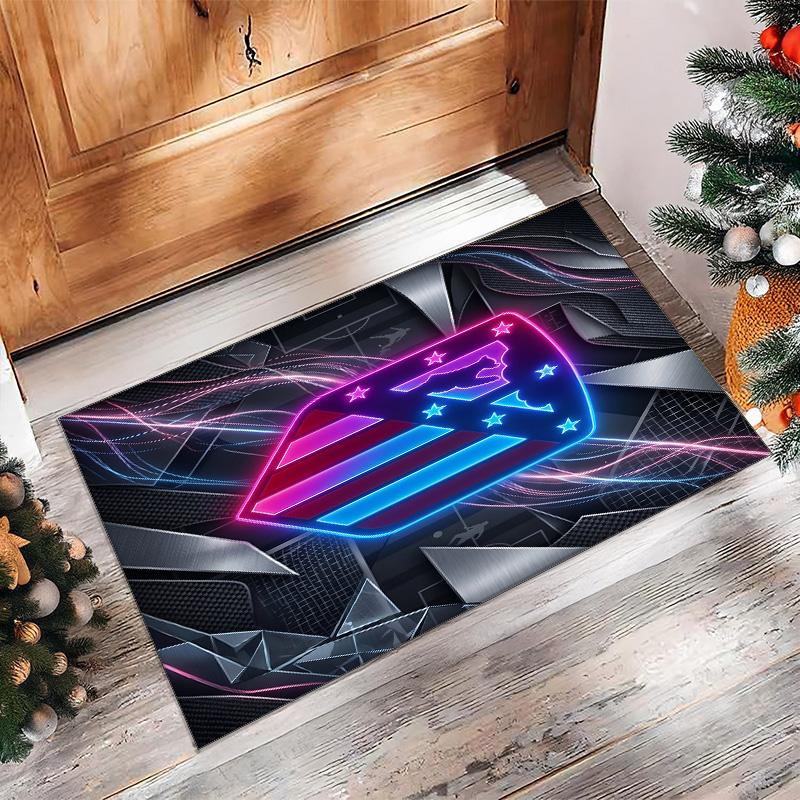 Atletico Madrid Printed Flannel Area Rug Non Slip Soft Polyester Floor Carpet Indoor Decor Mat for Bedroom Living Room Sofa Game Room Home Decoration
