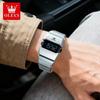 Fashionable Trendy Men's Stopwatch Luminous Digital Quartz Watches Personalized Distinctive Wine Barrel Shaped Intelligent Electronic Digital Watch