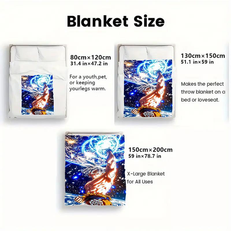 Dragon Ball Daily Relax Blanket Soft Flannel Warm Lightweight Blanket for Home Rest THW