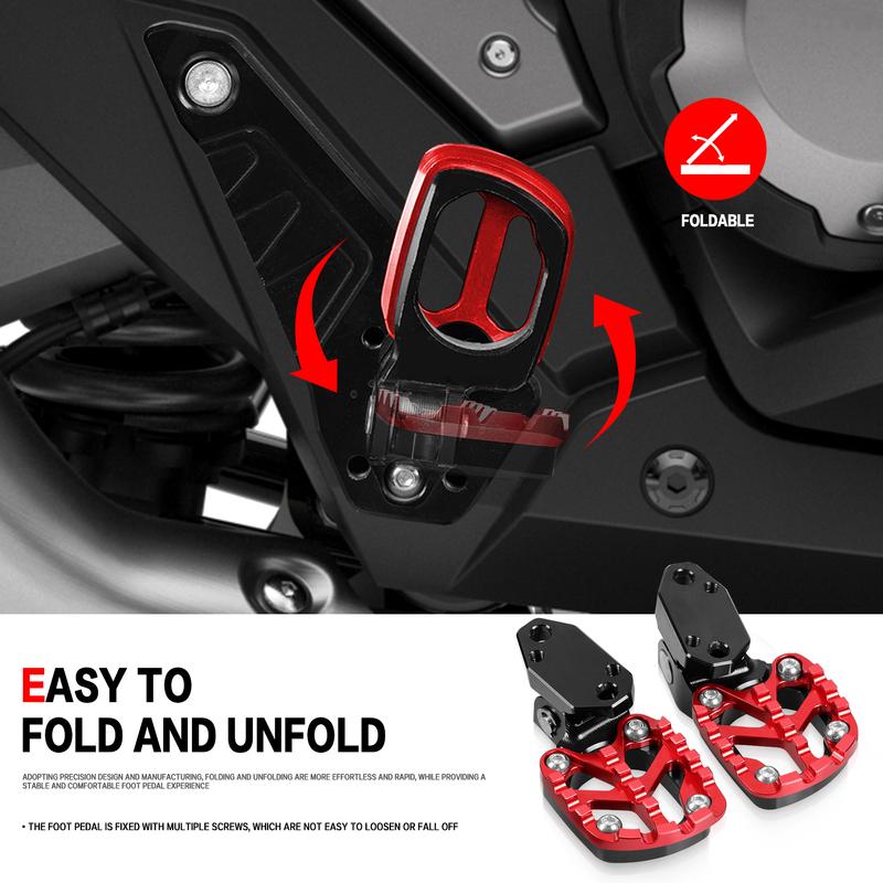 Motorcycle Foot Rest Footrest Footpegs Passenger Foot Pedal Foldable For HONDA XADV750 X ADV 750 2021-2025