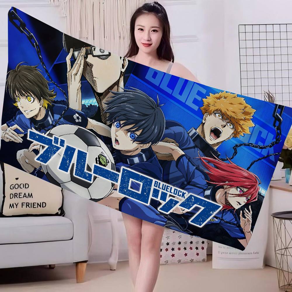 Hot Anime B-BLue L-Lock Microfiber Printed Beach Towel Mountain Climbing Yoga Beach Swimming Running Absorbent Soft Towel