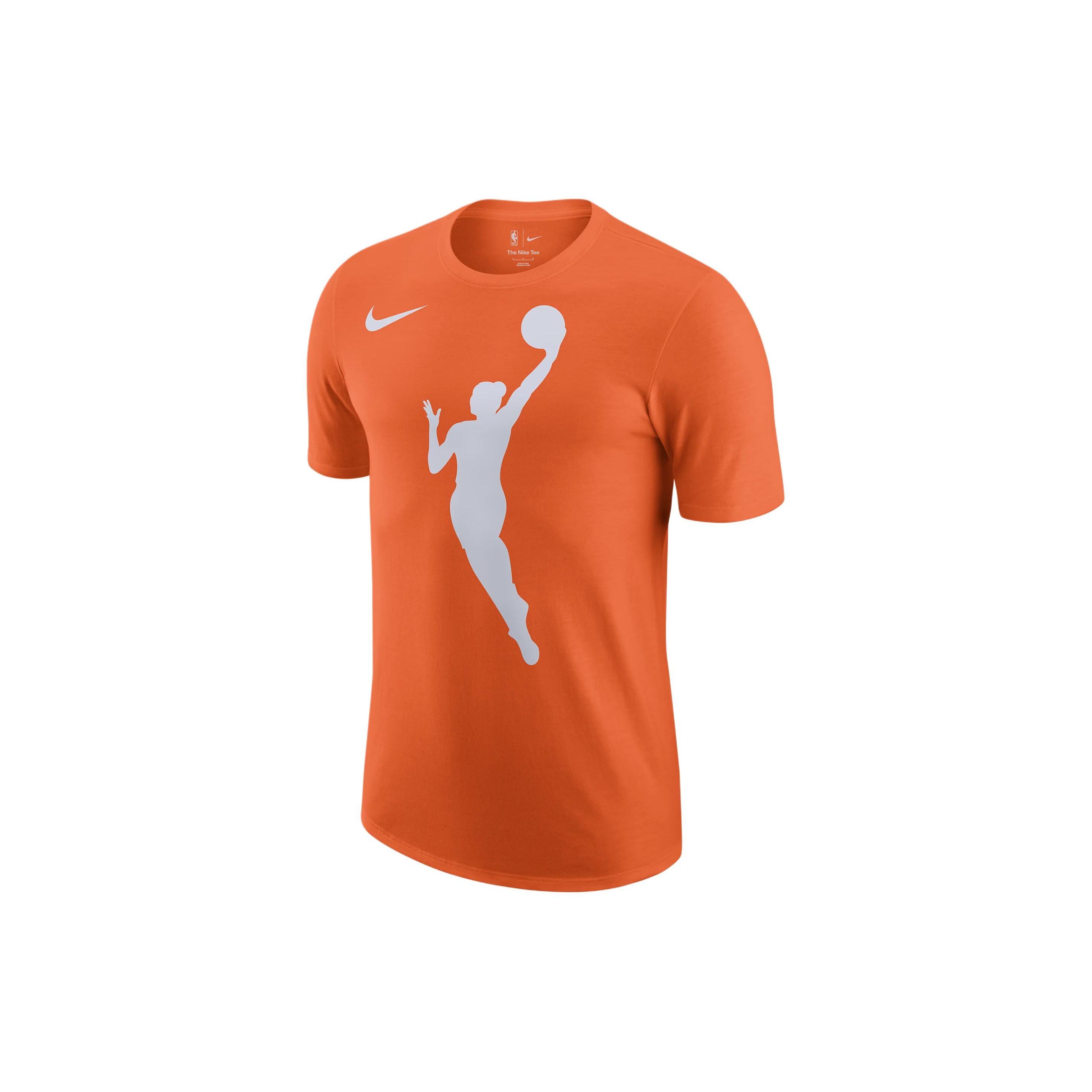 

Nike Футболка с рубчатым круглым вырезом и короткими рукавами с узором логотипа Team 13, унисекс, топы, ярко-оранжевая FB9833-820 M