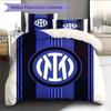 Set Copripiumino Trapuntato con Fantasia FC Internazionale Milano Decorazione per la Casa Regalo (1 * copripiumino + 2 * federe senza imbottitura).xwn
