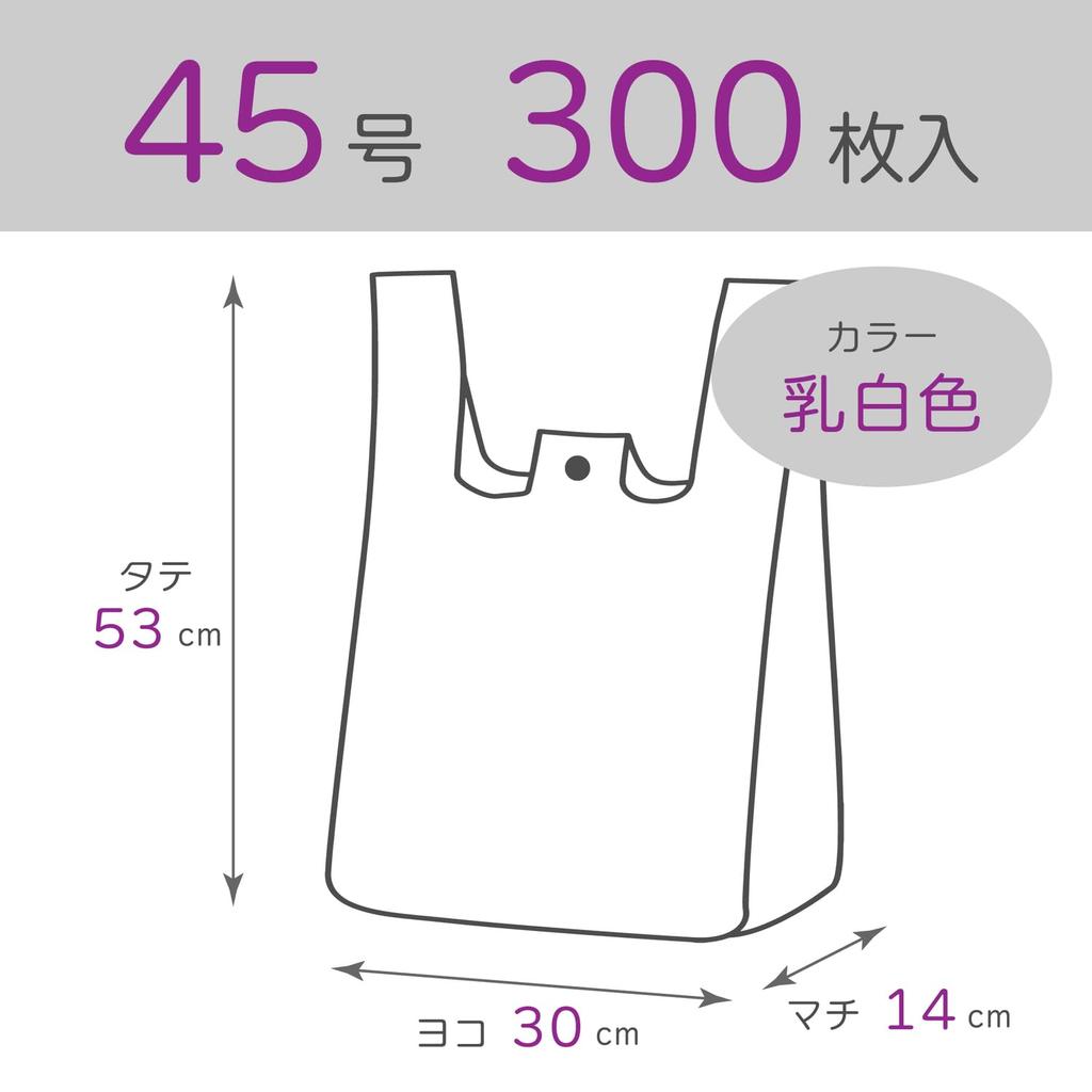 CRAFTMAN Plastikowe Torby Mlecznobiałe Pakowane Rozmiar 45 300 Sztuk (Typ PUDEŁKO) CF-B45