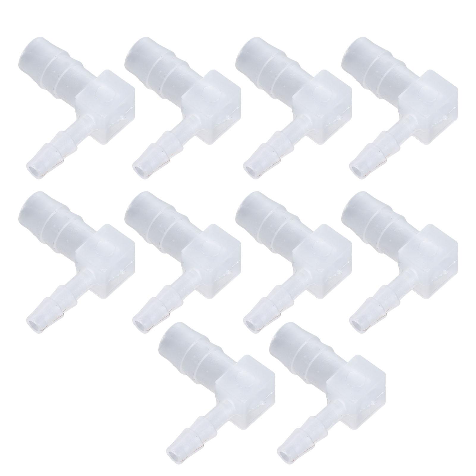 10 шт. Пластиковые соединители для шлангов, редукторы с боковым отводом, Г-образные угольники 90 градусов, фитинги