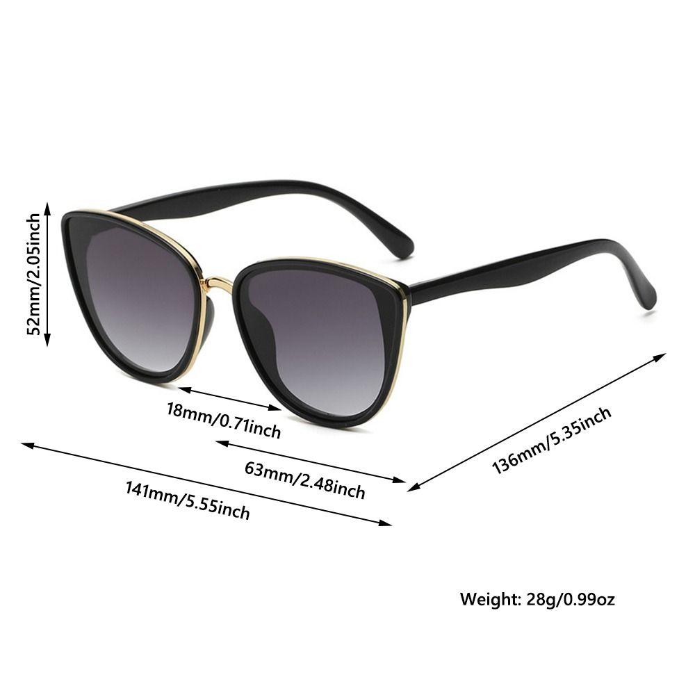 Outdoor Vintage Cat Eye Sunglasses UV400 Coated Sun Glasses Gradient Lens Trendy Protective Eyewear for Women & Men
