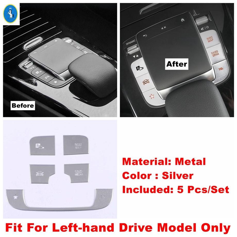 For Benz A Class W177 / GLA H247 / CLA C118 W118 / GLB X247 Center Control / Multimedia / Air AC / Armrest Box Button Cover Trim