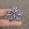 Pink Kunzite Gemstone Handmade 925 Sterling Silver Jewelry Pendant 1.65" KKG-86