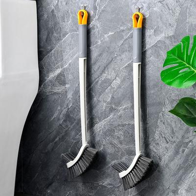 Curved Closestool Brush Long Handle Cleaning Brush Durable Double Head Toilet Brush  Bathroom