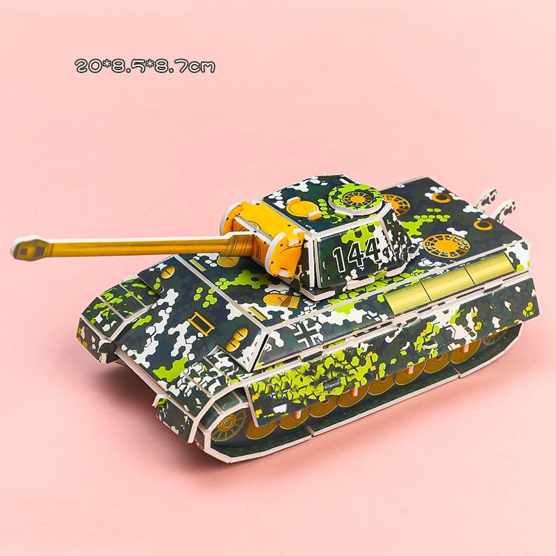 3D Stereo Puzzle Handmade DIY Cartoon House Villa Castle Building Model Montessori Early Learning Educational Toys for Children