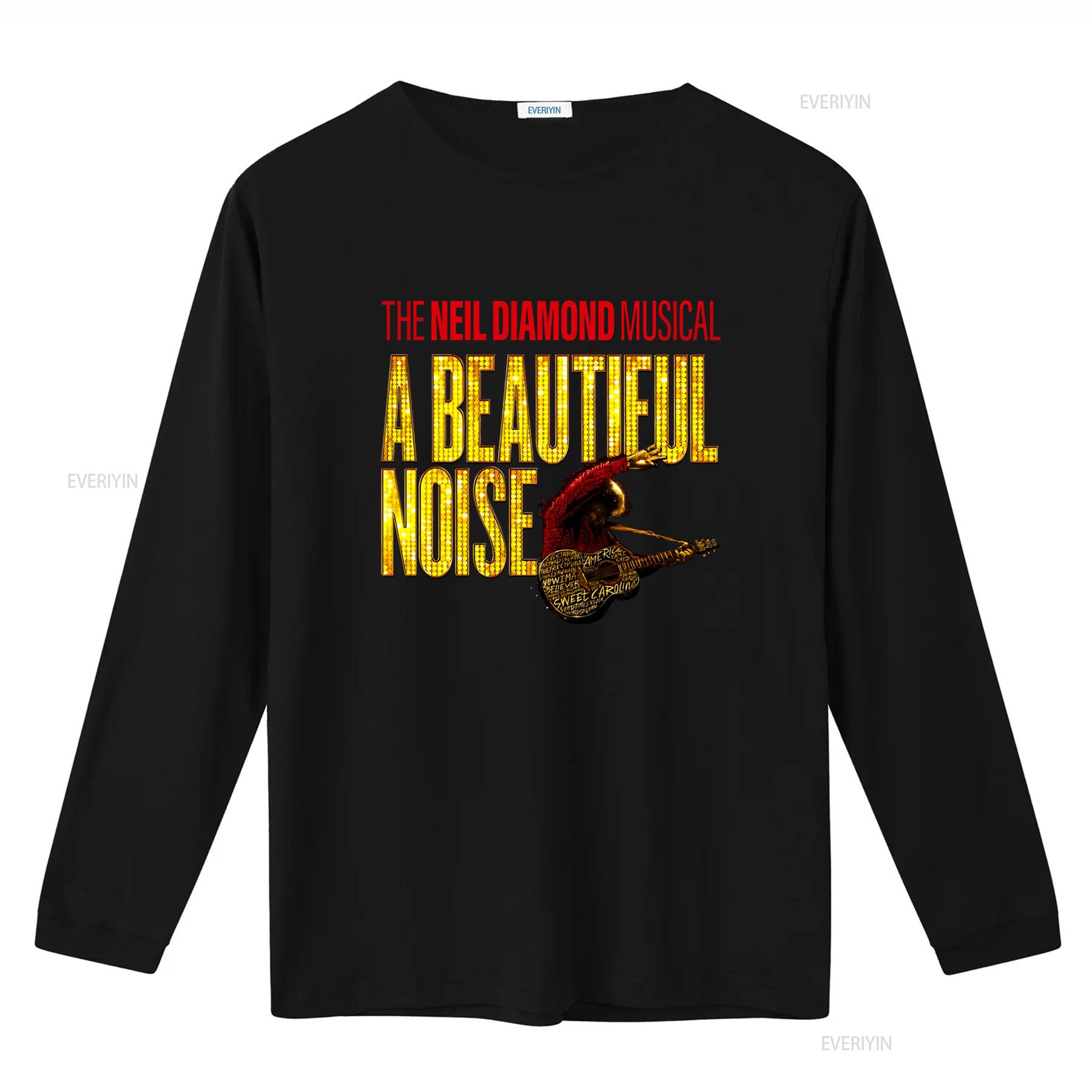 ZheXiong TEE De Neil Diamond A Beautiful Noise Musical T-shirt Idee&euml;n Broadway Liefhebber hoodie vintage Gewassen Veelzijdig grafisch Unisex Stijlvol 3XL