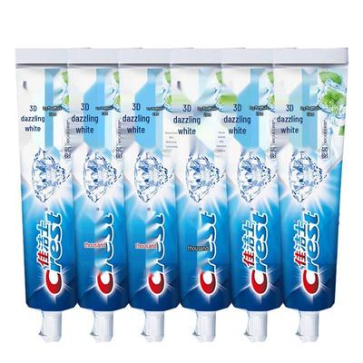 Crest 3D White Arctic Mint Toothpaste - 6 X 120g Tubes