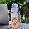 4Pcs/set Cute Anime Pirnted Backpack 750Ml Water Bottle Lunch Bag Pencil Bag Outdoor Student Girl Large Capacity Schoolbag Water Cup
