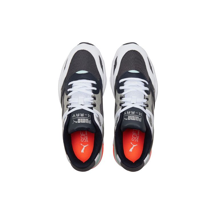 Puma X-Ray Millennium Fabric Trendy Color Block Shock Absorbing Breathable Low-Top Casual Shoes Unisex Sneakers White Black Orange 375999-06