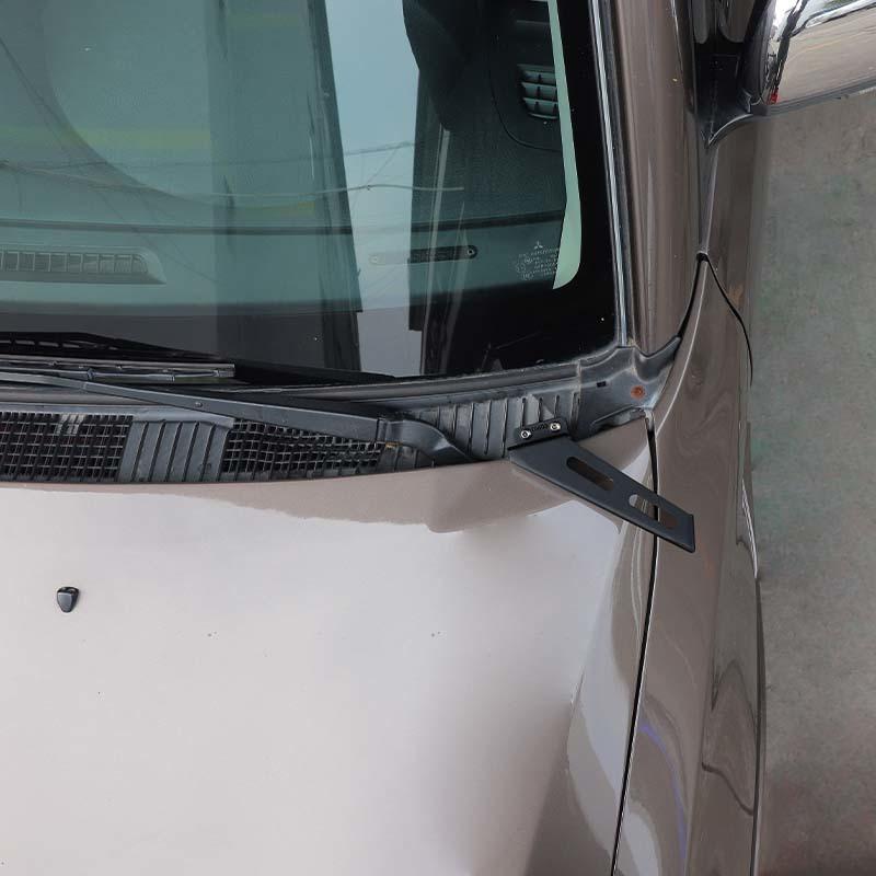 Car Hood Lamp Bracket Light Rack Shelf For Mitsubishi PAJERO 2007-2021 Metal Car Accessories
