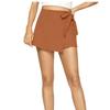 Women's Linen Wrap Shorts High Waist Tie Closure Casual Summer Skort Lightweight Breathable Fabric Comfortable Fit