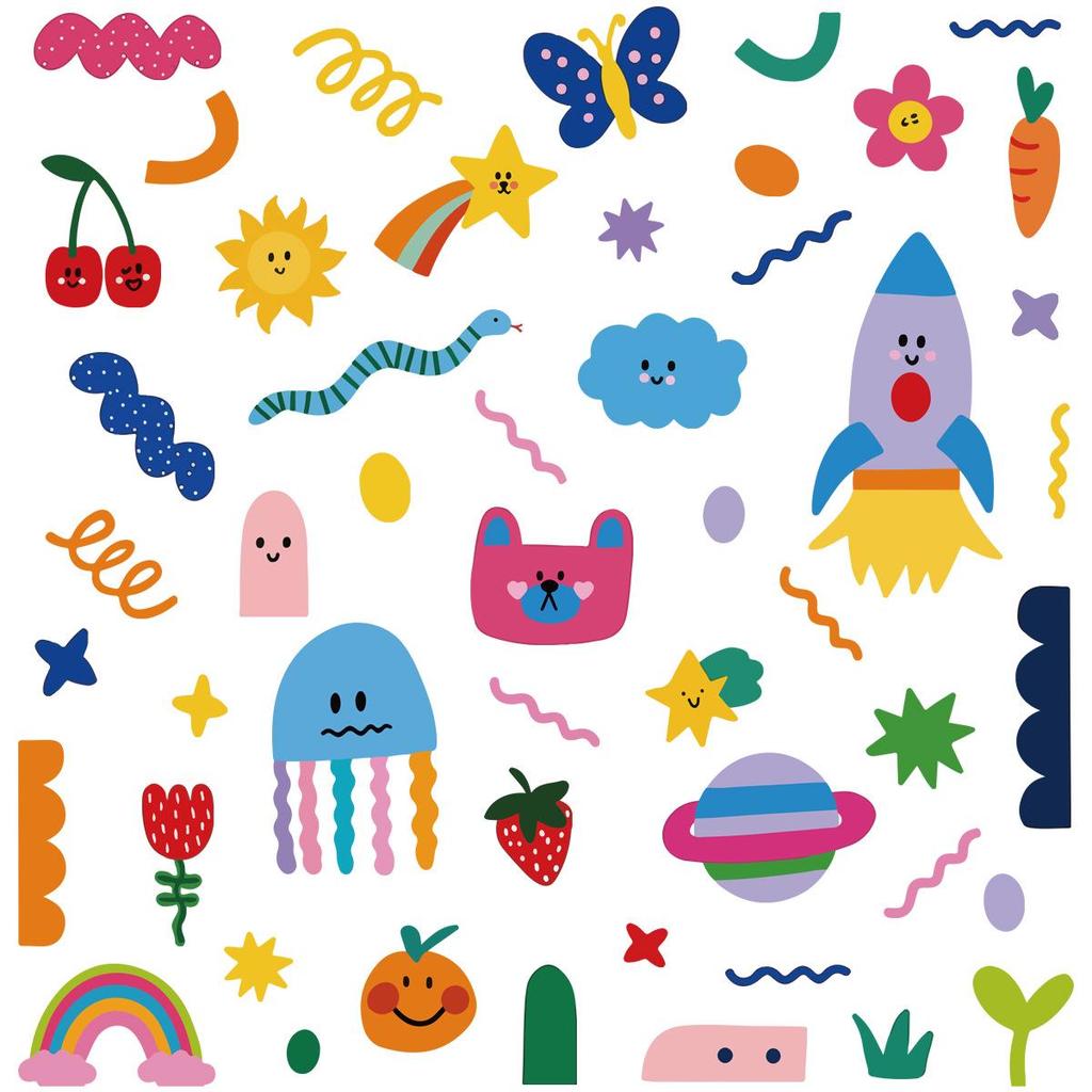 European Style Cartoon Fruit Wall Stickers for Children's Bedroom - Ideal for Hot Selling