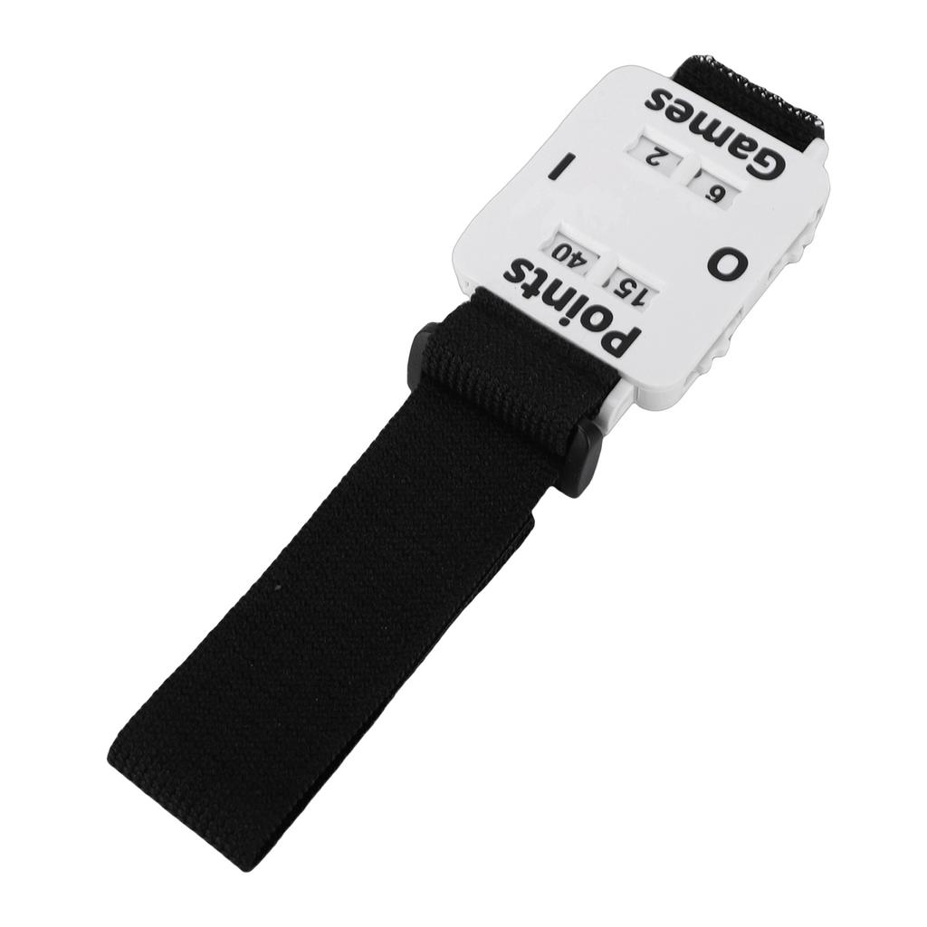 Tennis-Spielstand-Armband Verstellbares Tennis-Spielstand-Handgelenkband für Erwachsene Männer Frauen Outdoor-Sportspiele Weiß