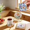 DIY Mosaic Coaster Kit: Creative Glass Sticker Craft for Kids & Adults