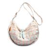 Stylish and Versatile, Simple and Small, Fresh, Thousand Bird Grid, Large-capacity Literary Women's One-shoulder Crossbody Dumpling Bag