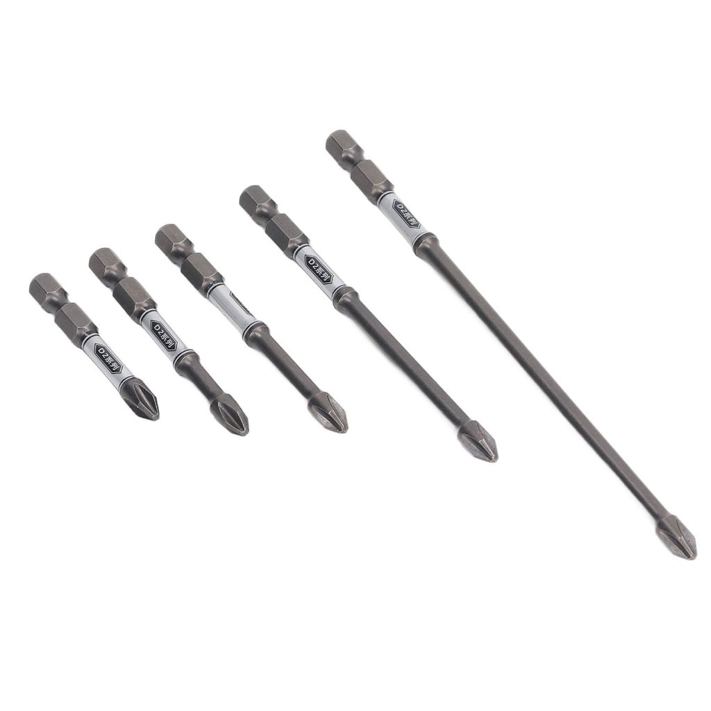 5Pcs Screwdriver Bit S2 Steel Anti Slip Magnetic Screwdriver Long Drill Impact Driver Bit Set