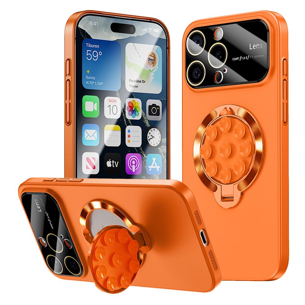 For iPhone 16 Pro Max Case Compatible with MagSafe Suction Cup Kickstand PC Phone Cover