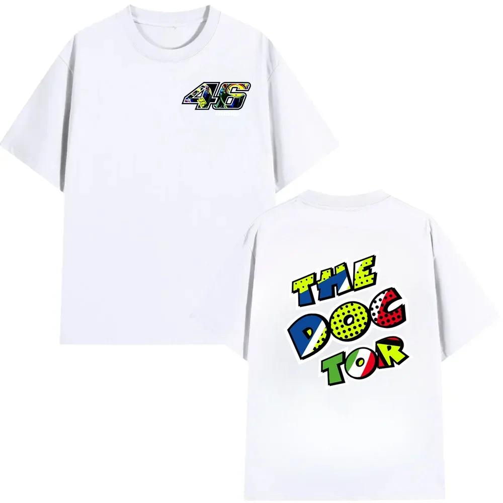 2025 Pánské tričko Ležérní Moto VR 46 GP Motocyklové závody Sportor Rossi Tričko Letní Krátký rukáv 100% Bavlna S-3XL Cool tričko