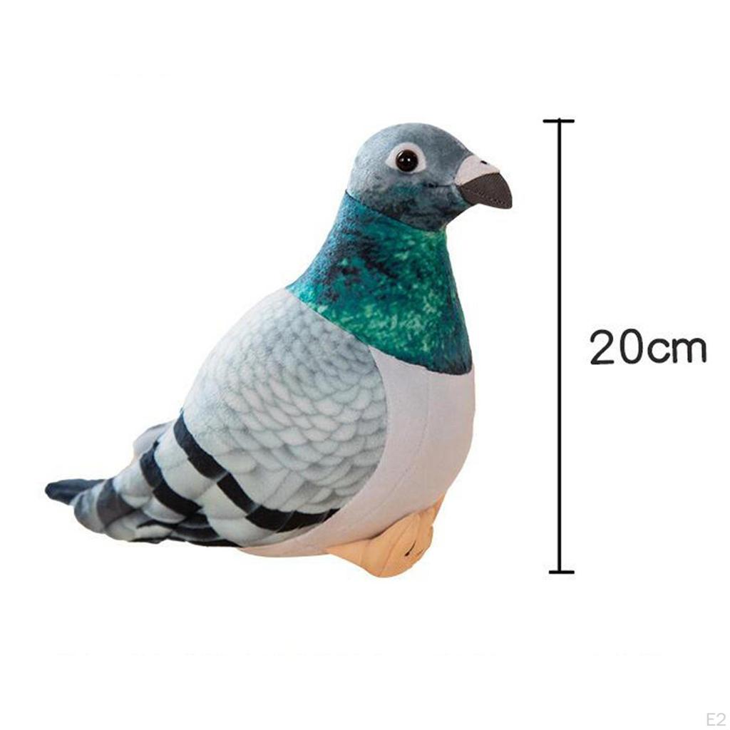 Bird Stuffed Animal Realistic Pigeon Plush Toy Doll Unique Soft Room Decoration Boys Girl Toys for